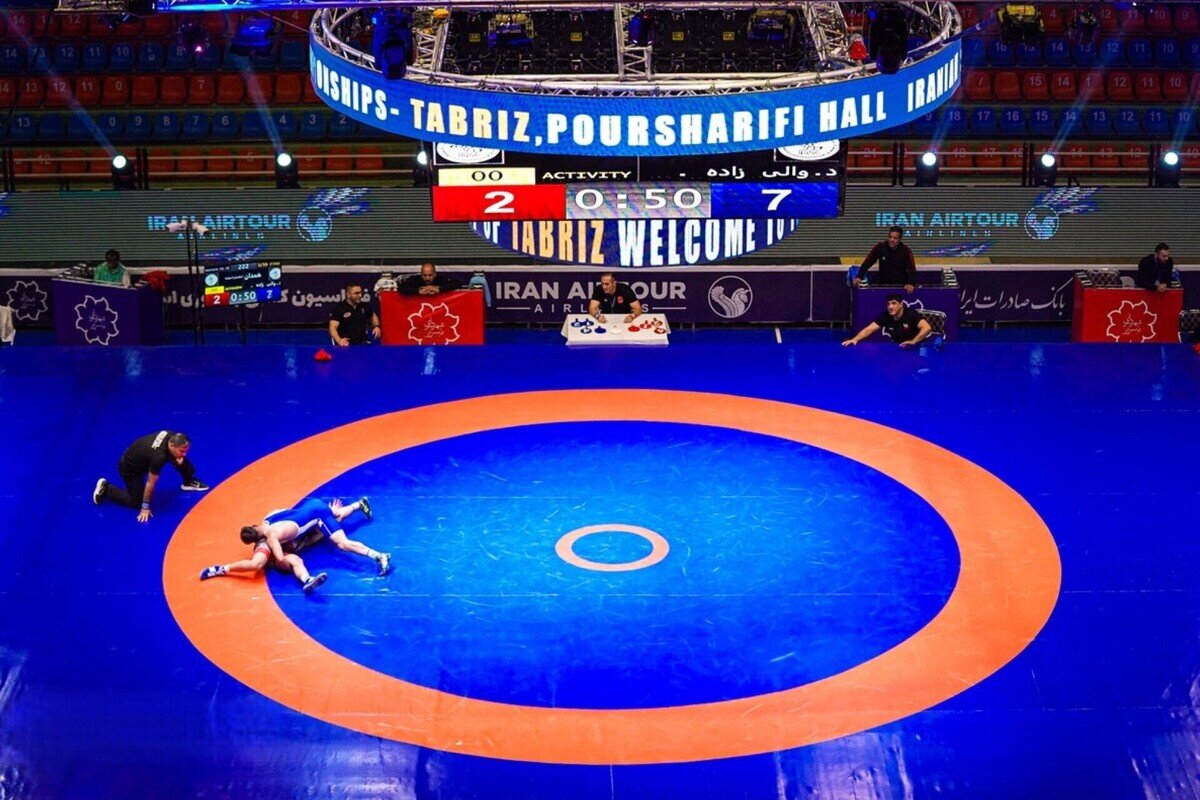 فینالیست‌های ۵ وزن دوم رقابت های کشتی آزاد قهرمانی کشور