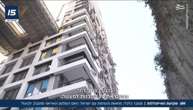 جزئیات جدید از محل اصابت موشک‌های ایران به ۲۰ ساختمان نظامی اسرائیل