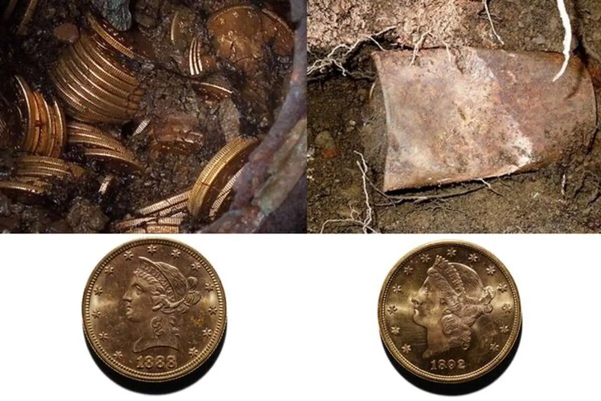 زوج خوش‌شانس یکی از بزرگ‌ترین گنجینه‌های طلا را پیدا کردند | عکس