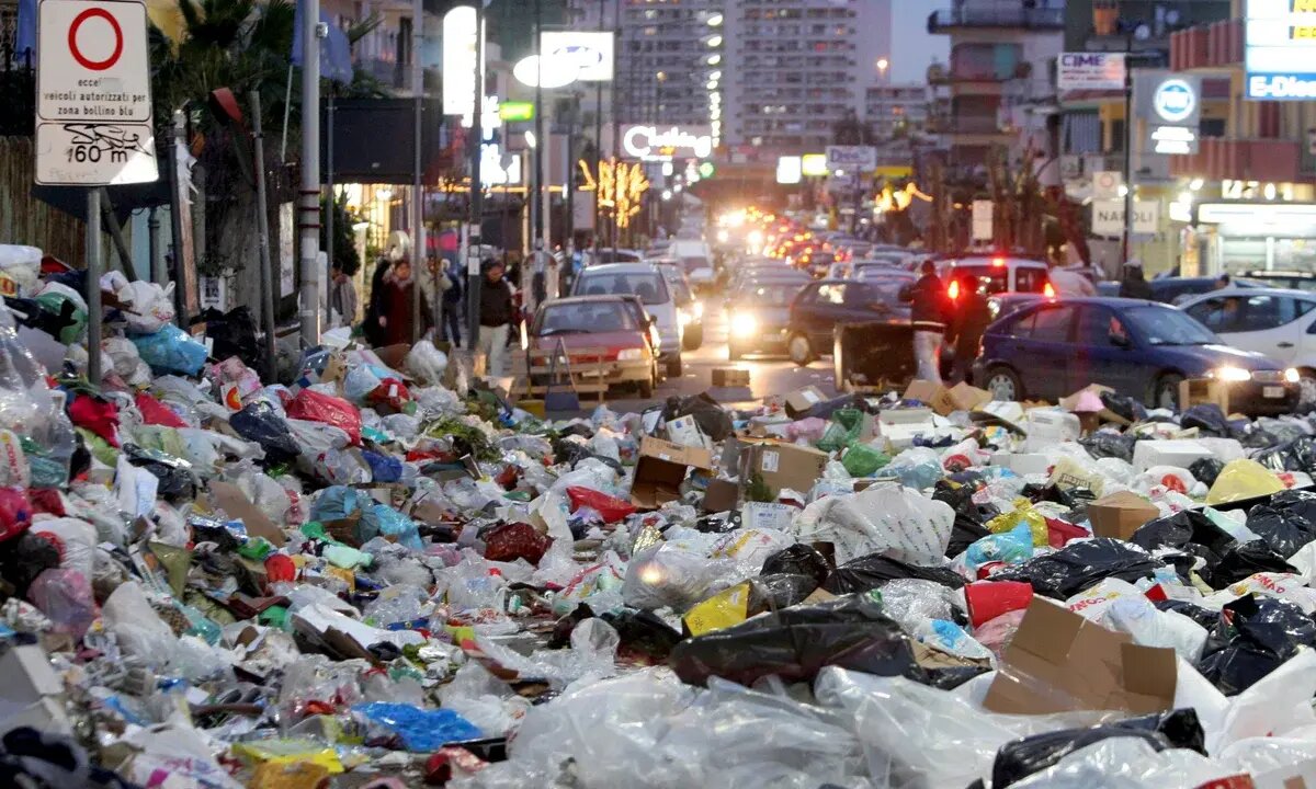 شمال فرانسه مملو از زباله شد