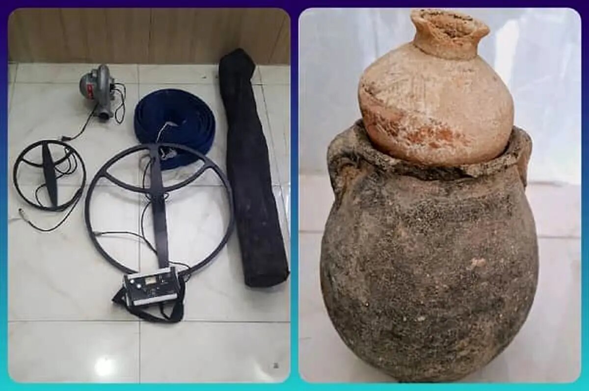 بازپسگیری 5 شیء تاریخی از قاچاقچیان در آبدانان ایلام