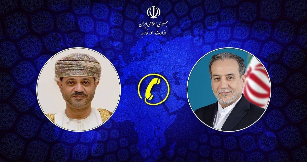 گفتگوی تلفنی وزرای امور خارجه ایران و عمان