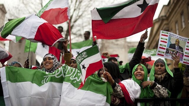 تظاهراتن در «سومالیلند» در حمایت از فلسطین و اعتراض به حضور رژیم صهیونیستی