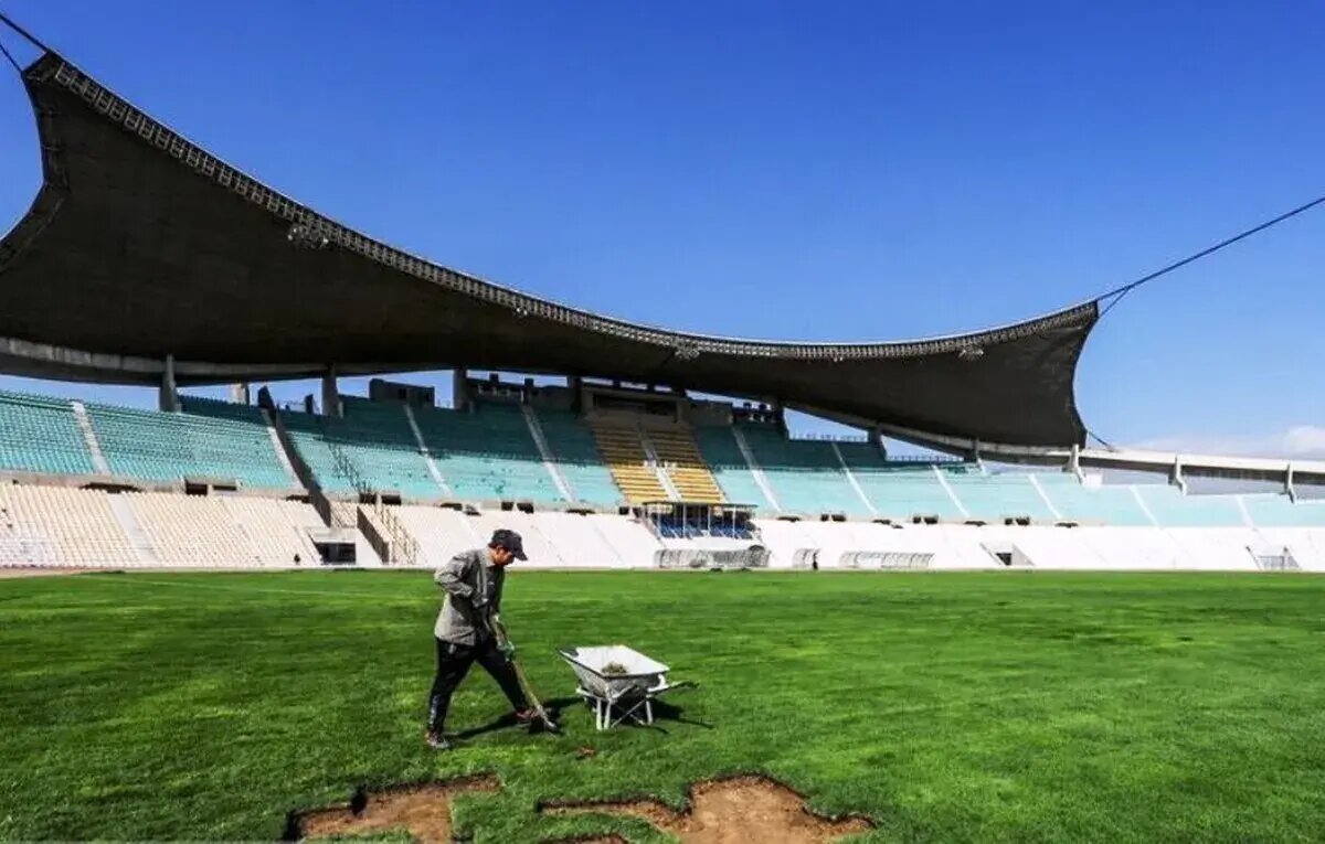 تعویض کامل چمن ورزشگاه تختی تا بهمن ۱۴۰۵