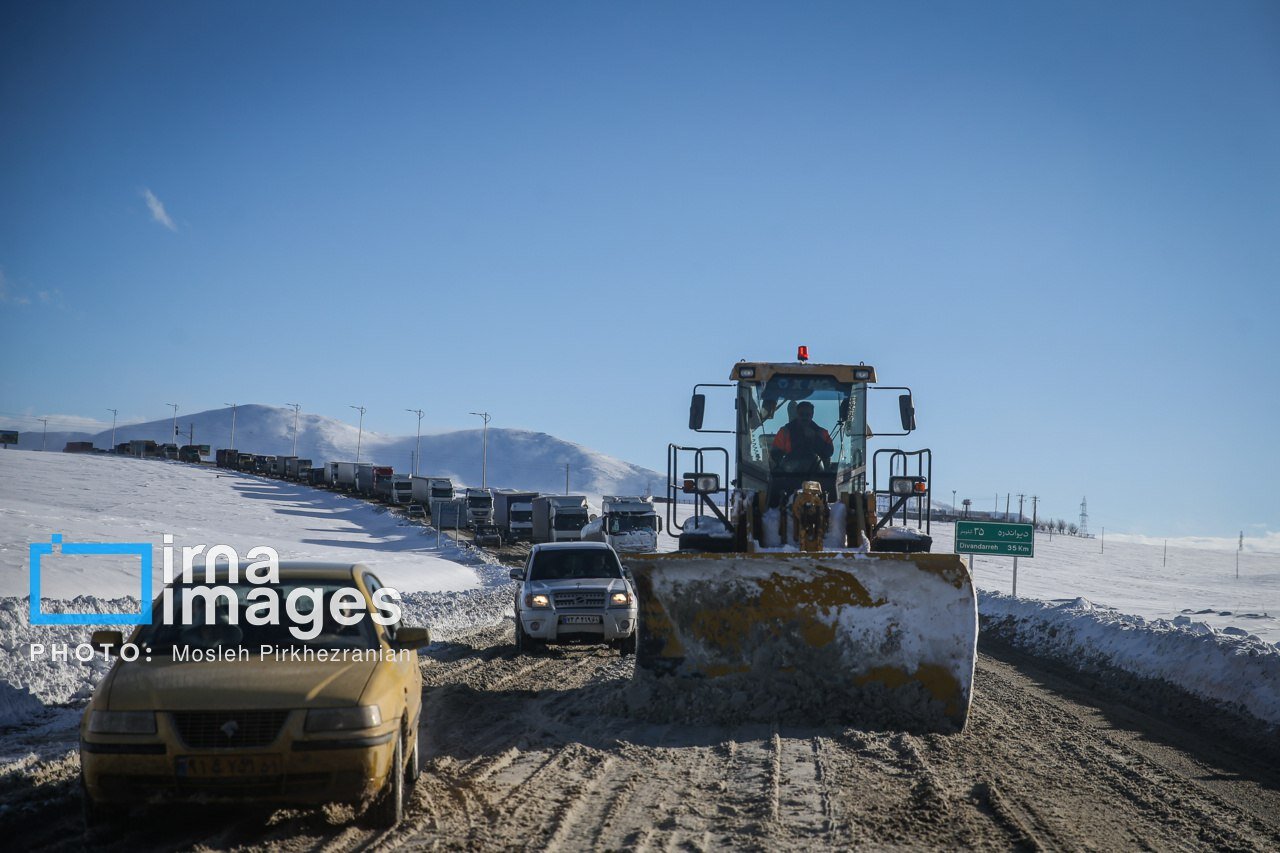 عکس/برف و کولاک زمستانی در کردستان