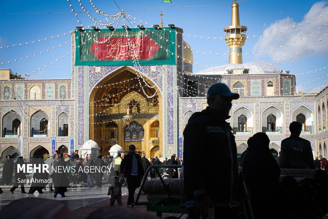 عکس/حرم مطهر حضرت رضا(ع) در آستانه ولادت امام جواد(ع)