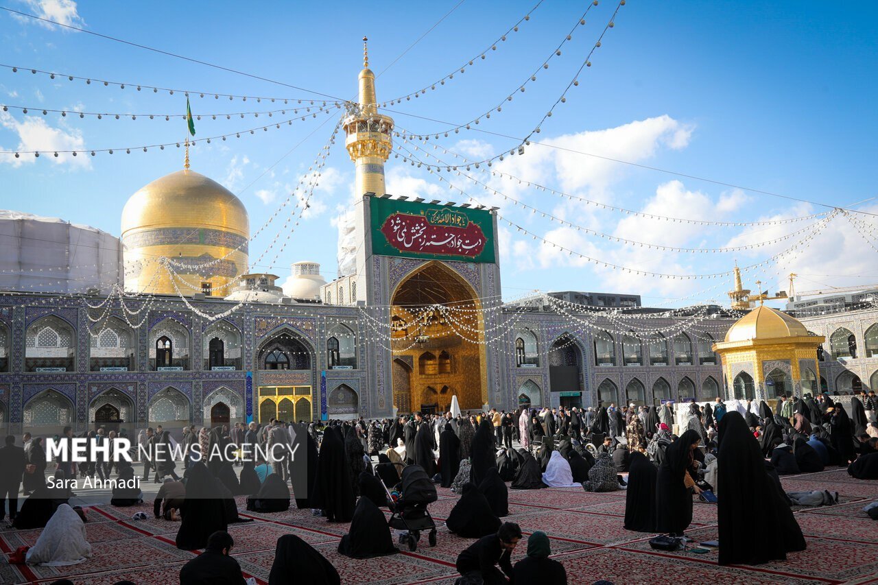 عکس/حرم مطهر حضرت رضا(ع) در آستانه ولادت امام جواد(ع)