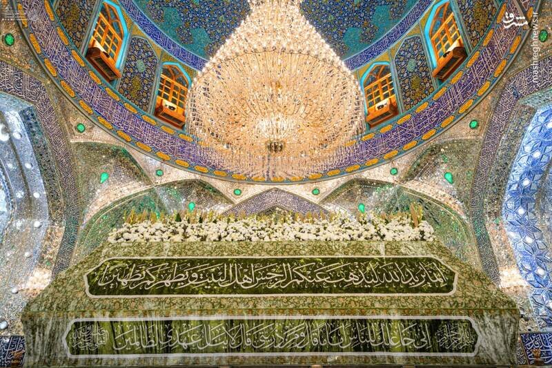 عکس/ضریح امیرالمومنین گل‌آرایی شد!
