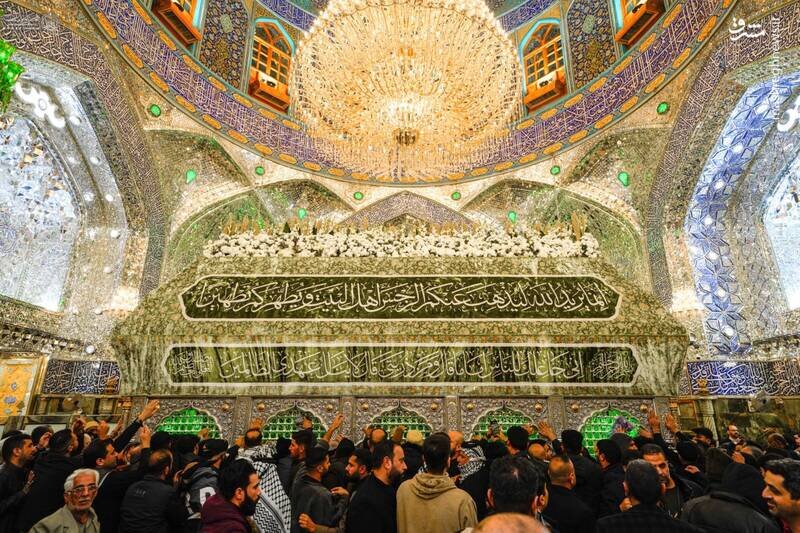 عکس/ضریح امیرالمومنین گل‌آرایی شد!