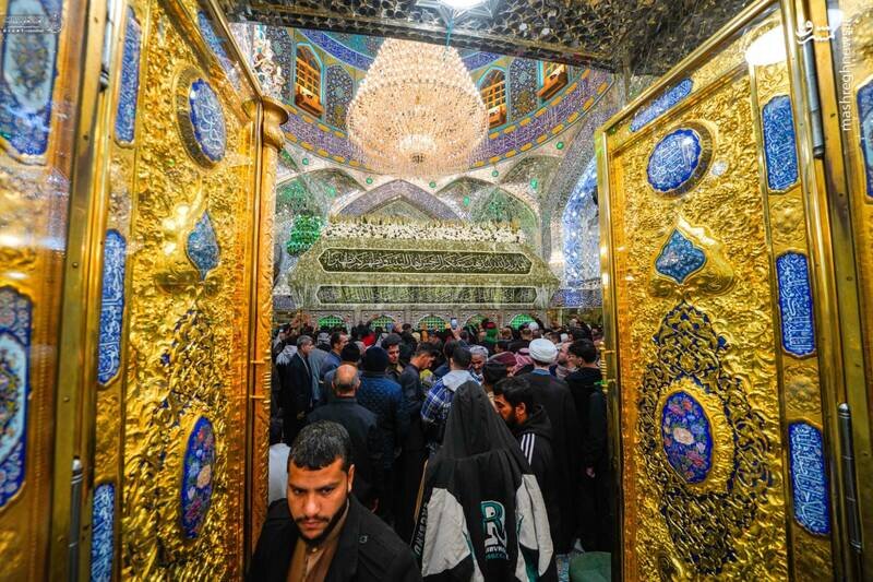 عکس/ضریح امیرالمومنین گل‌آرایی شد!