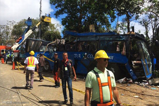 یک کشته و ۴۵ زخمی در تصادف جاده‌ای در فیلیپین