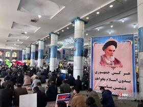 حضور انقلابی مردم دیار حاج قاسم در مراسم گرامیداشت حماسه ۹ دی+فیلم و عکس