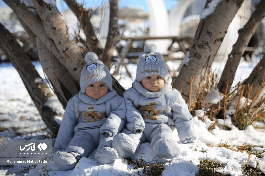 شادی مردم ارومیه در زمستان برفی