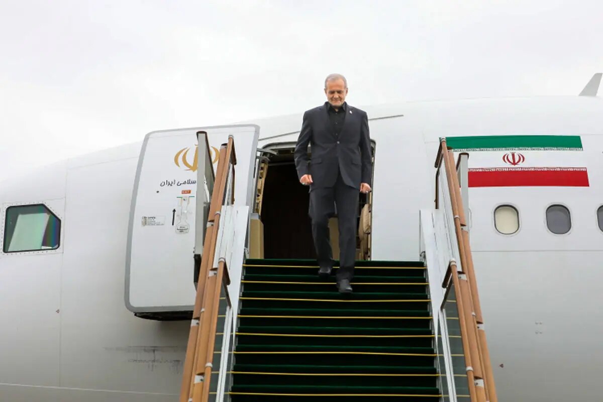 پزشکیان وارد شهرکرد شد