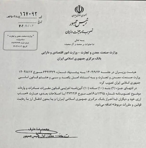 سقف محدودیت کارت بازرگانی در واردات از محل ارز اشخاص برداشته شد
