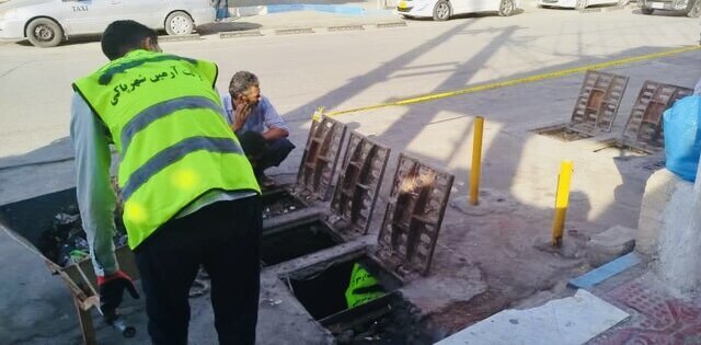 لایروبی ۳ هزار متر از مسیلهای سرپوشیده شهر قشم برای مدیریت ایمن سیلاب