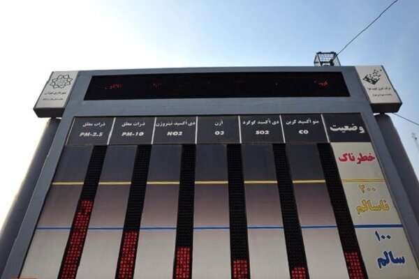 کاهش روزهای پاک در اکثر شهرهای کشور طی سال جاری