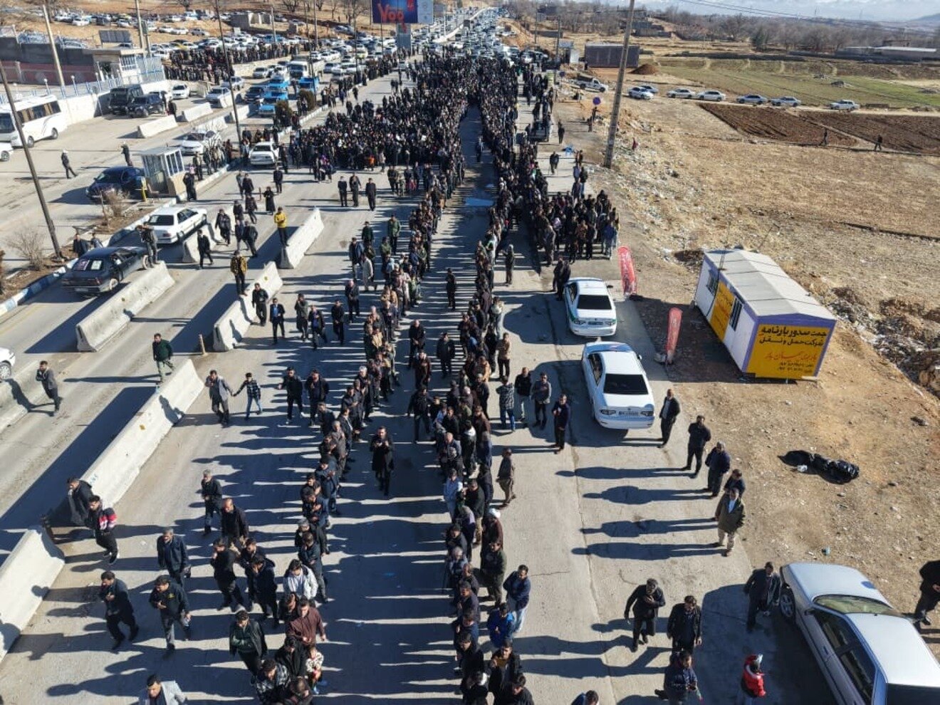 مراسم استقبال از پیکر مطهر شهید رحیم مجیدی مهر در یاسوج برگزار شد+عکس