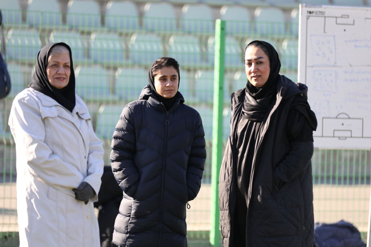 تمرین تیم ملی فوتبال بانوان ایران برگزار شد