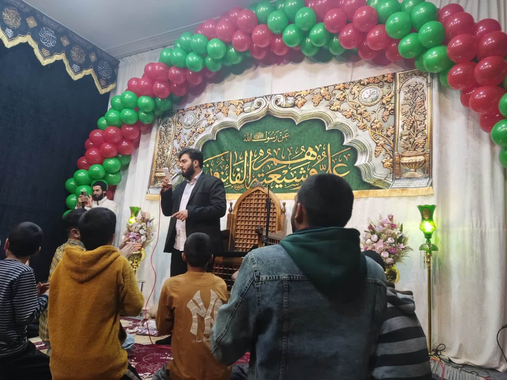 مراسم جشن و شادمانی ولادت امام علی(ع) در قم + فیلم و عکس