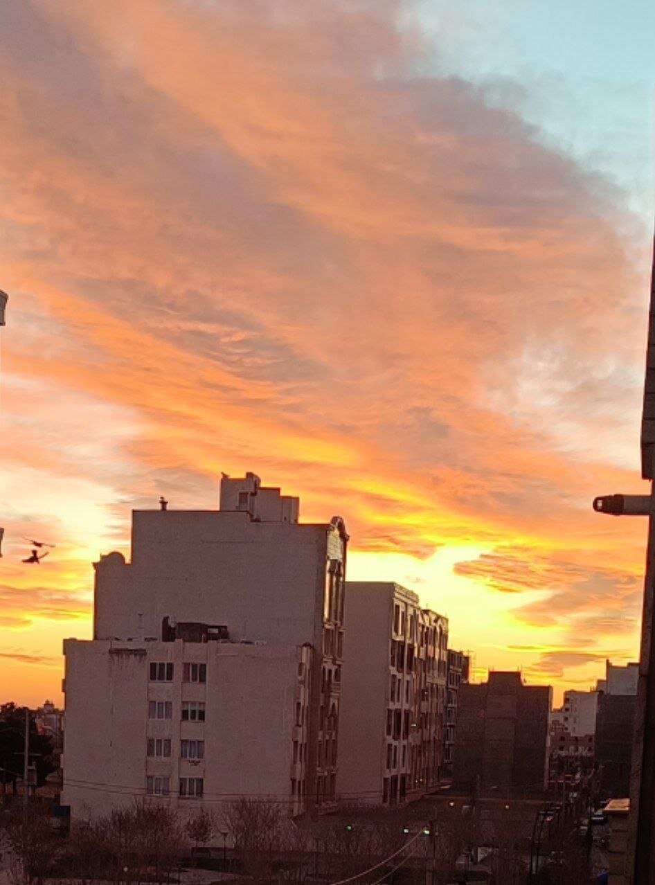 تصاویری از آسمان صبح امروز مشهد