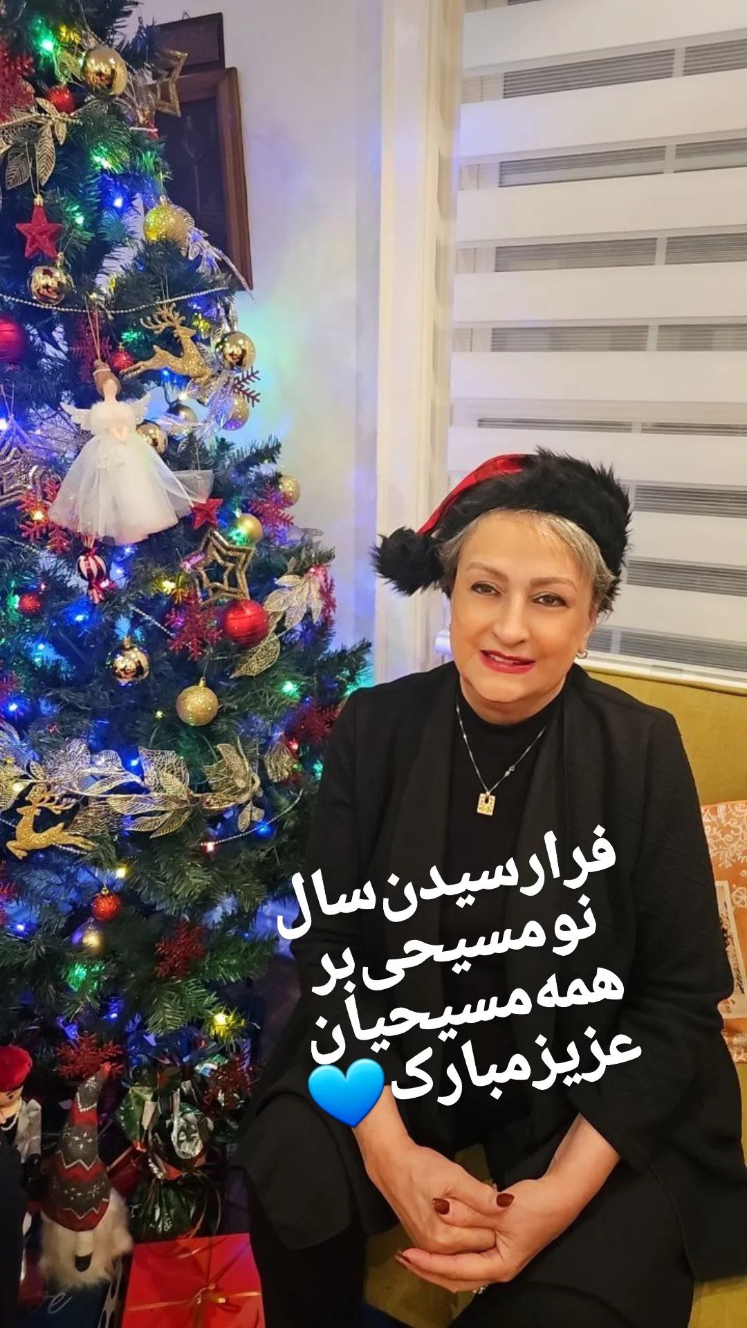 چهره ها/ تصویری از جشن مریم امیر جلالی در شب سال نو میلادی