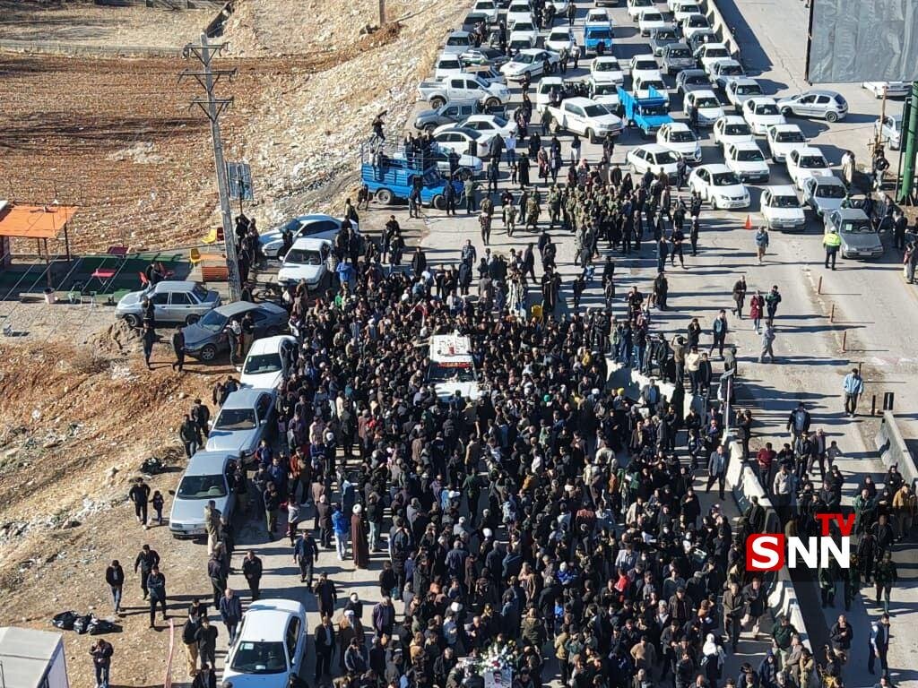 عکس/ مراسم استقبال از پیکر «شهید مجیدی مهر» در یاسوج