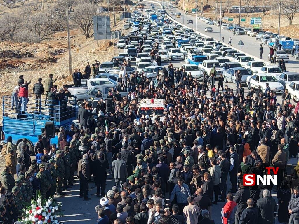 عکس/ مراسم استقبال از پیکر «شهید مجیدی مهر» در یاسوج