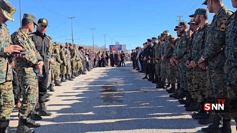 عکس/ مراسم استقبال از پیکر «شهید مجیدی مهر» در یاسوج