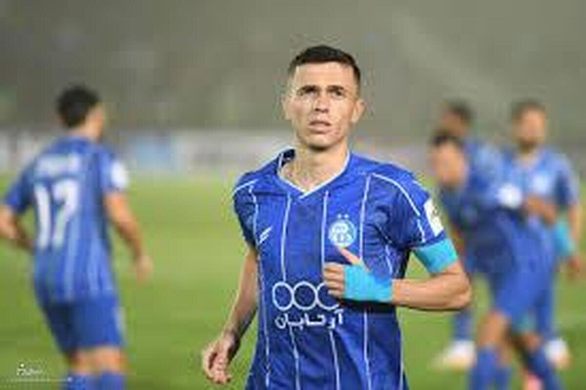 گل اول استقلال به سپاهان توسط یاسر آسانی