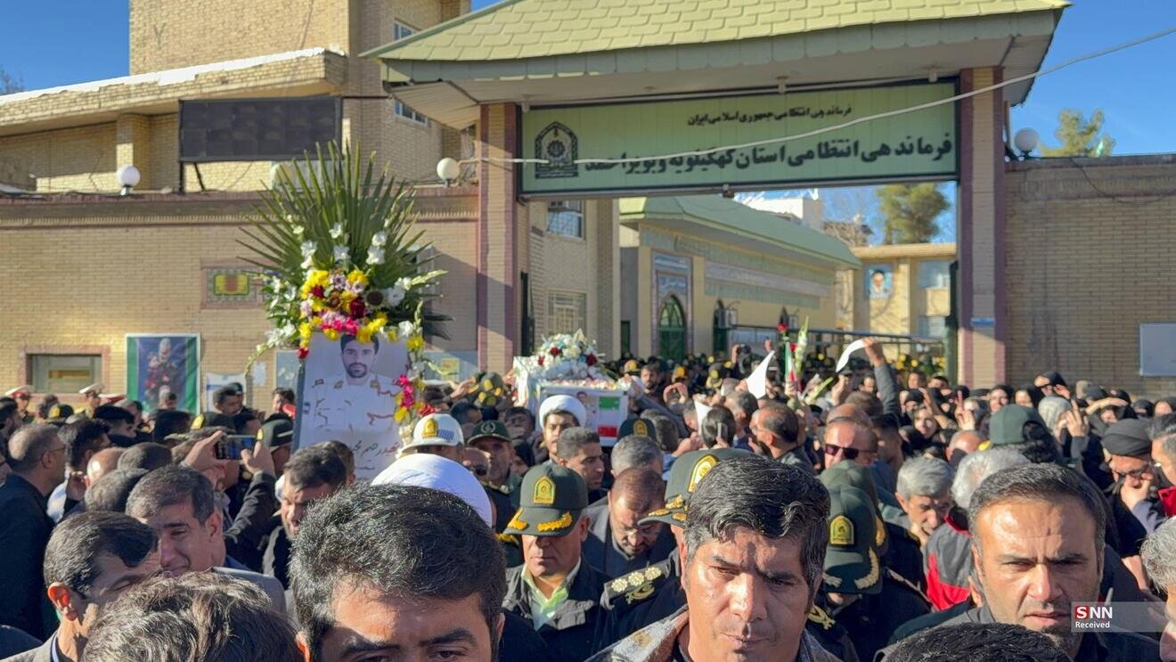 گزارش تصویری مراسم تشییع پیکر مطهر شهید ستوان یکم رحیم مجیدی مهر با حضور گسترده مردم یاسوج برگزار شد