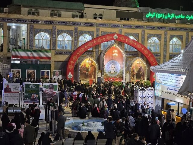 حال و هوای گلزار شهدای کرمان در آستانه ششمین سالگرد شهادت سرداران مقاومت + فیلم