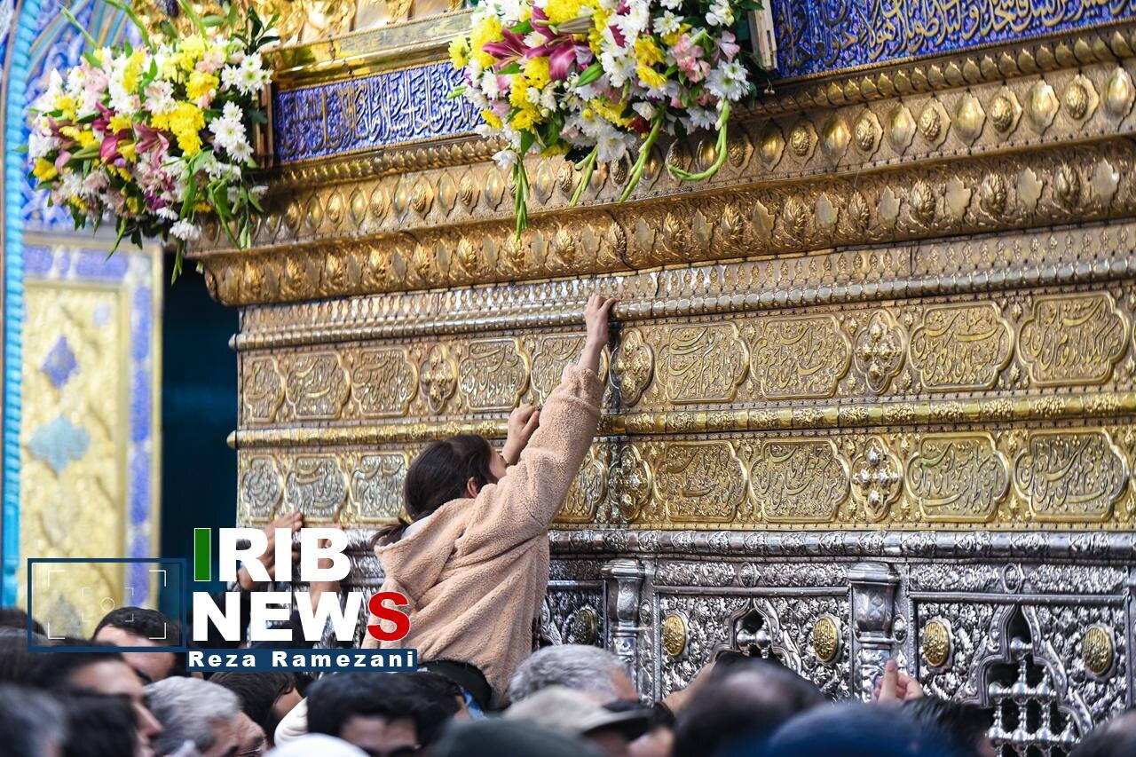 حرم حضرت معصومه (س) در شب میلاد امیرالمومنین (ع)