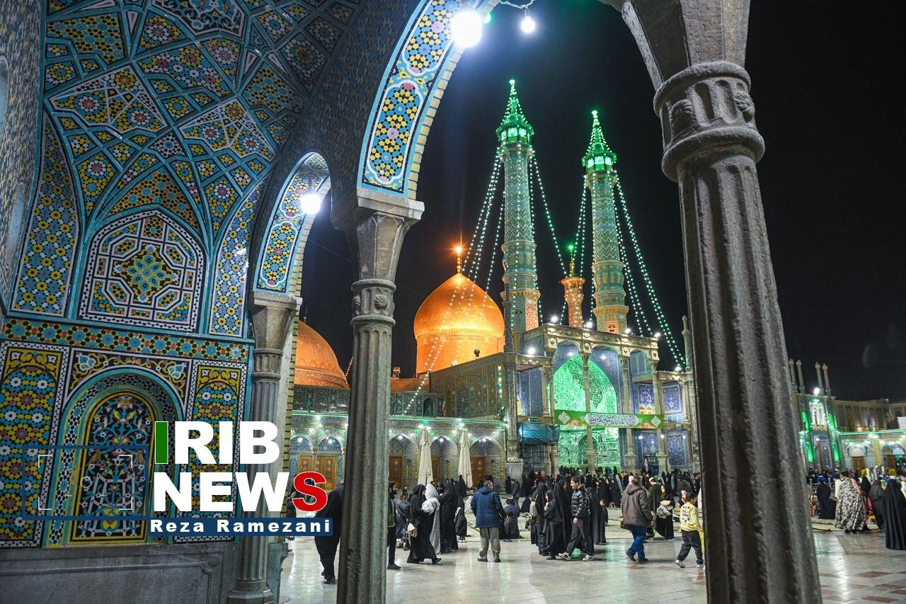 حرم حضرت معصومه (س) در شب میلاد امیرالمومنین (ع)