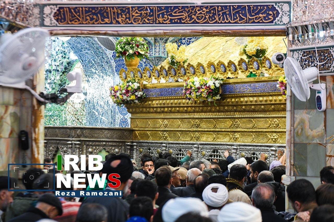 حرم حضرت معصومه (س) در شب میلاد امیرالمومنین (ع)