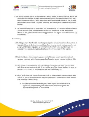 ونزوئلا خواستار نشست فوری شورای امنیت شد