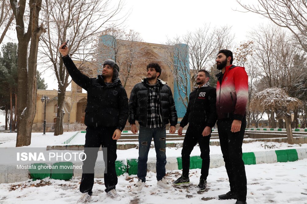 بارش برف زمستانی در شهرستان اهر