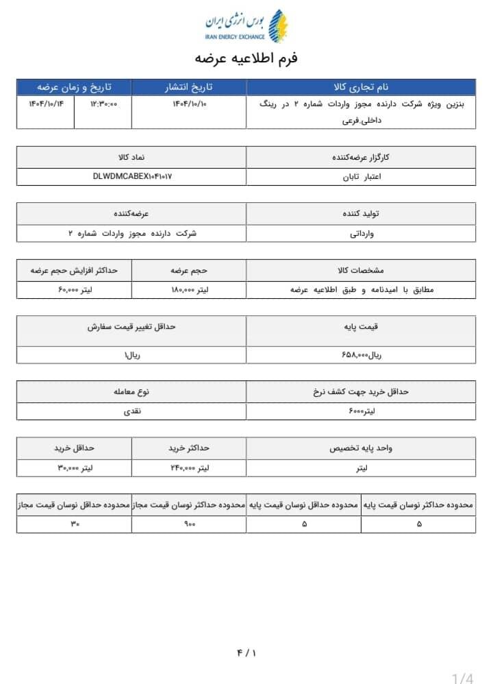 بنزین سوپر وارداتی به قیمت قبل بازگشت + اعلام قیمتها