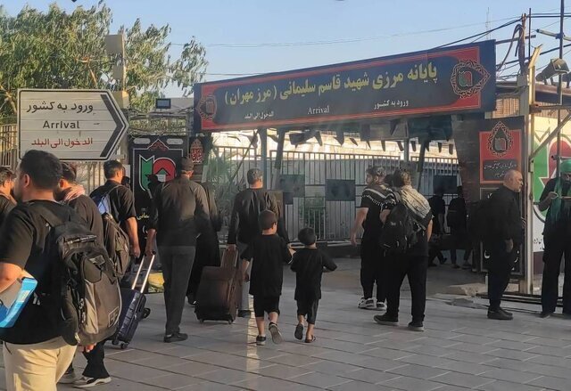 تردد بیش از ۳۳ هزار زائر در ۴۸ ساعت گذشته از مرز مهران