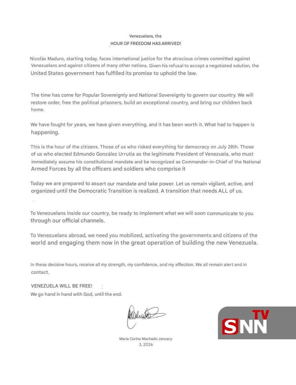 حمایت ماچادو از تجاوز آمریکا به کشورش + عکس