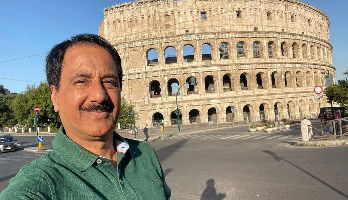 قاب دو نفره حمید معصومی‌نژاد و پدر 93 ساله‌اش