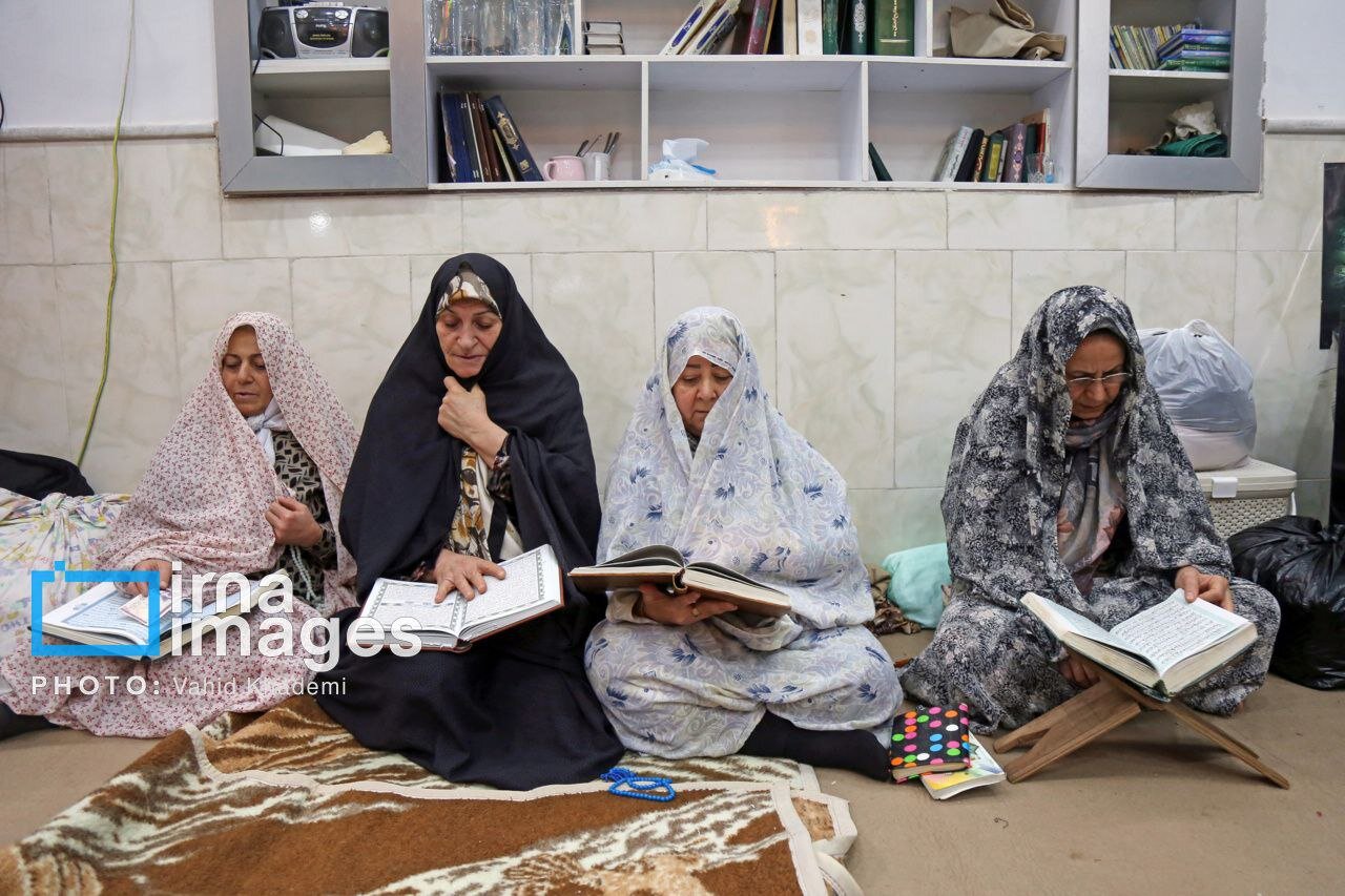 مراسم معنوی اعتکاف در مساجد بجنورد