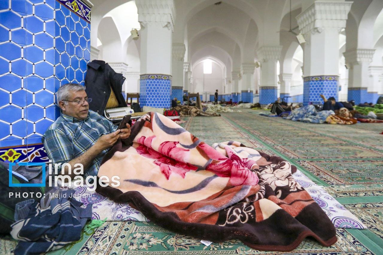 مراسم معنوی اعتکاف در مسجد ملا اسماعیل یزد
