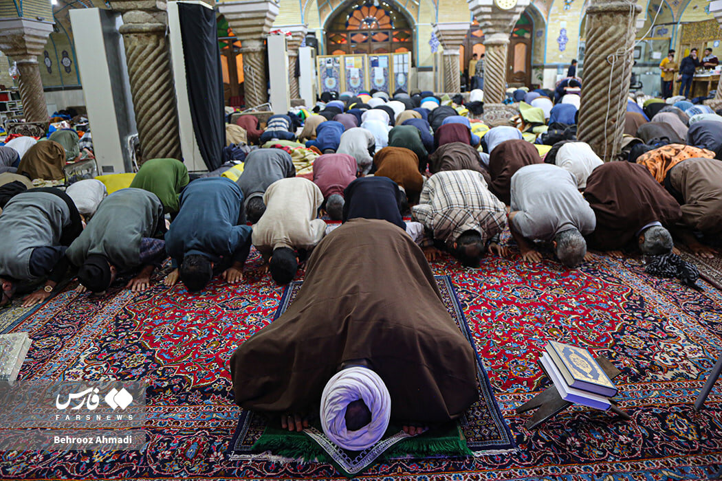 تصاویری از اعتکاف در مساجد کرمانشاه