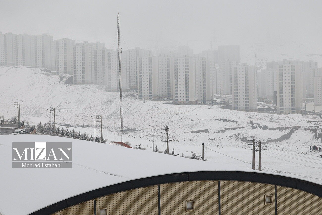 عکس/ بارش برف در پردیس