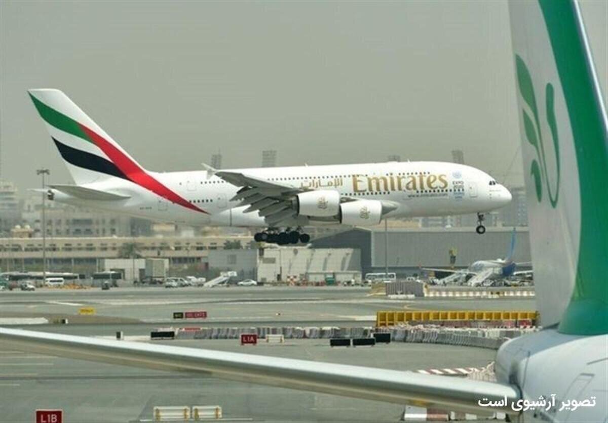 تغییر ساعت پرواز شبانه شرکت هواپیمایی امارات به ایران/ هیچ پروازی لغو نشده است