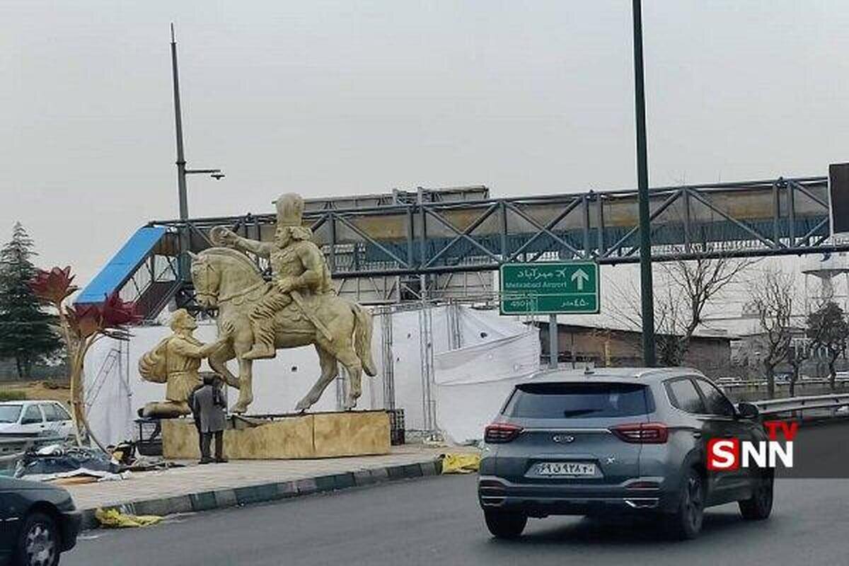 مجسمه «شکست والرین» در جایگاه اصلی خود نصب شد