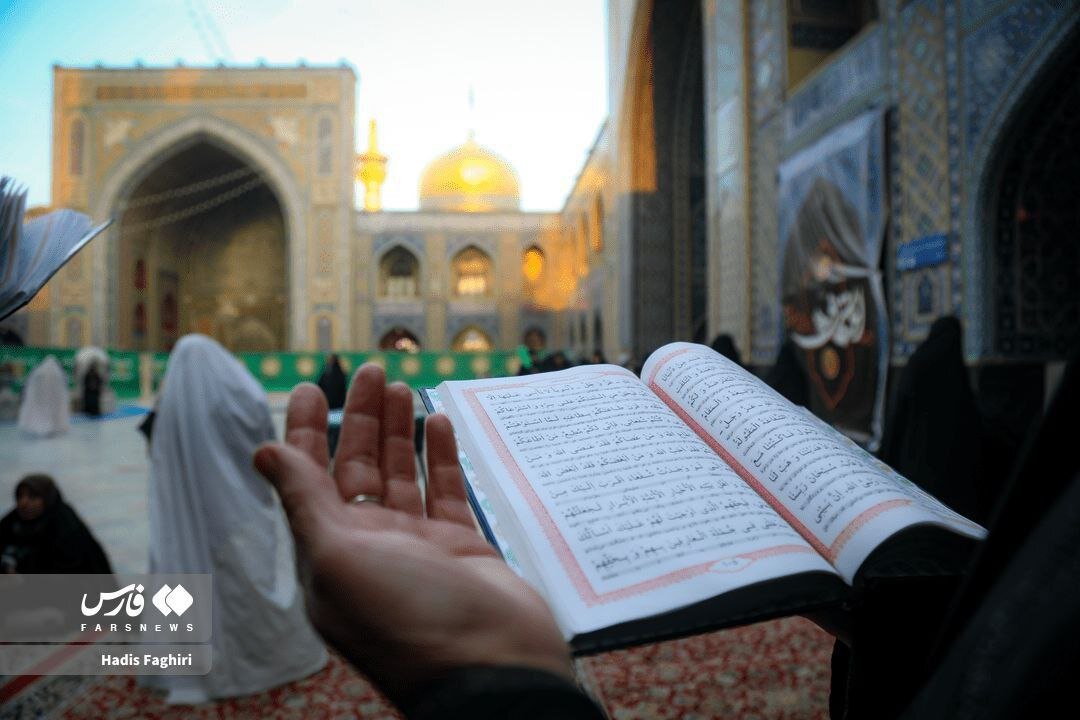 عکس/ آیین معنوی اعتکاف در حرم امام رضا(ع)