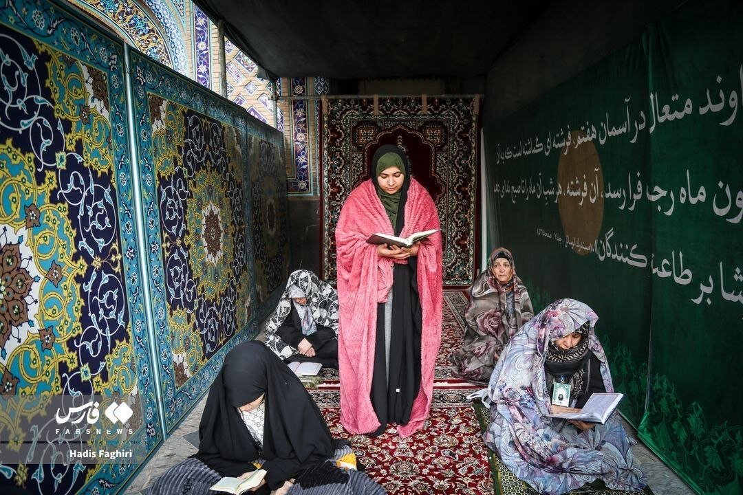عکس/ آیین معنوی اعتکاف در حرم امام رضا(ع)