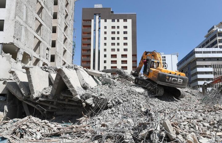 ۱ زخمی و ۲ مفقود در پی فرو ریختن ساختمان ۱۶ طبقه در کنیا